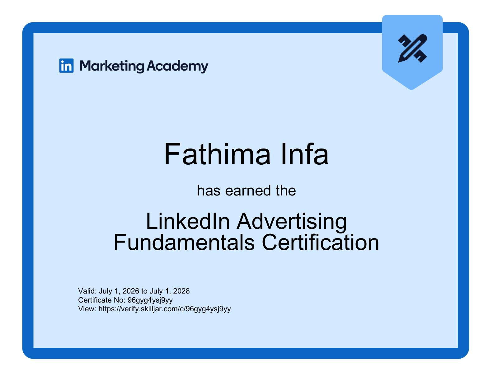 Home Best Digital Marketer in Malappuram-certificate2
